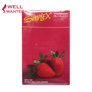 Simplex Super Thin Flavored Condom STRAWBERRY - 12 Pieces