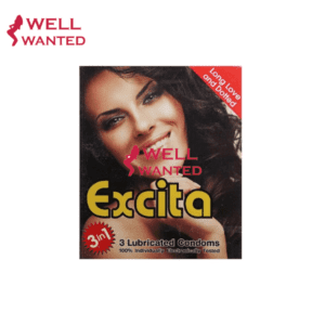 Excita Dotted 3 in 1 Featured Condom - 3 Pieces (Imported)