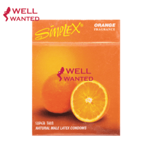 Simplex Super Thin Flavored Condom ORANGE - 3 Pieces