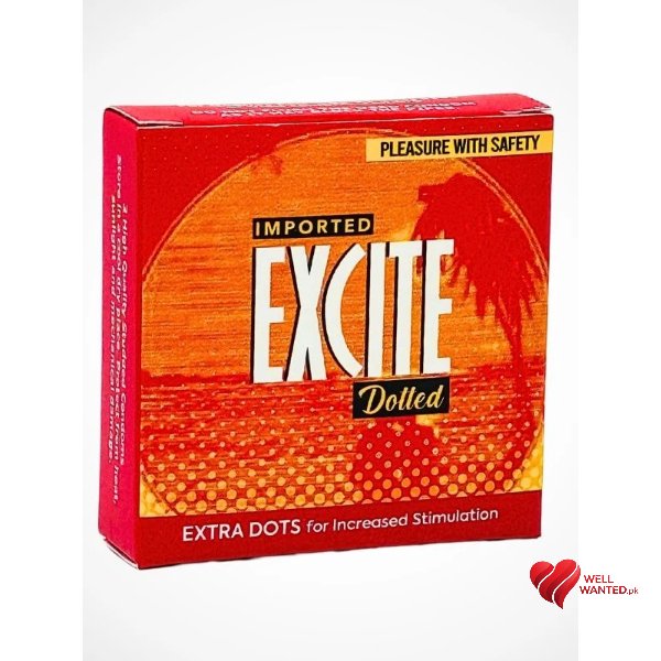 Excite Imported Extra Dotted Condom - 3 Pieces 08858693801051