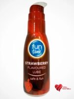 Fun Time Lube Strawberry 75ml - Non-Greasy Flavored Lubricant