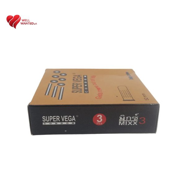 Super Vega Condoms 3 Pieces - Golden Super Vega