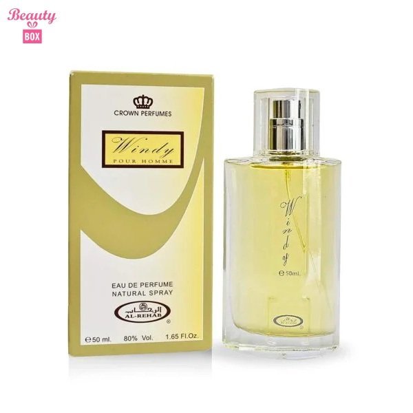 Al Rehab Windy EDP Perfume Spray for Men - 50ml Al Rehab Windy EDP Perfume Spray for Men - 50ml