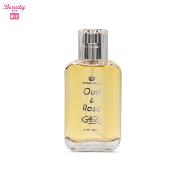6291110099679-2 Al Rehab Oud & Rose EDP Perfume Spray for Men - 50 ml