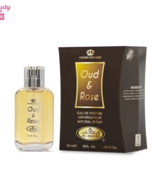 Al Rehab Oud & Rose EDP Perfume Spray for Men - 50 ml
