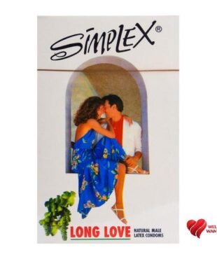 Simplex Long Love Natural Latex Condoms - 12 Pieces
