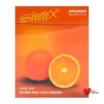 Simplex Super Thin Orange Flavored Condoms - 12 Pieces