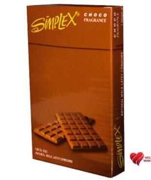 Simplex Super Thin Choco Flavored Condoms - 12 Pieces