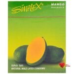 Simplex Super Thin Mango Flavored Condoms - 12 Piece